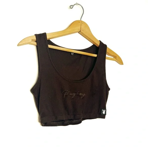 Playboy | Ribbed Crop Tank - Picture 5 of 5
